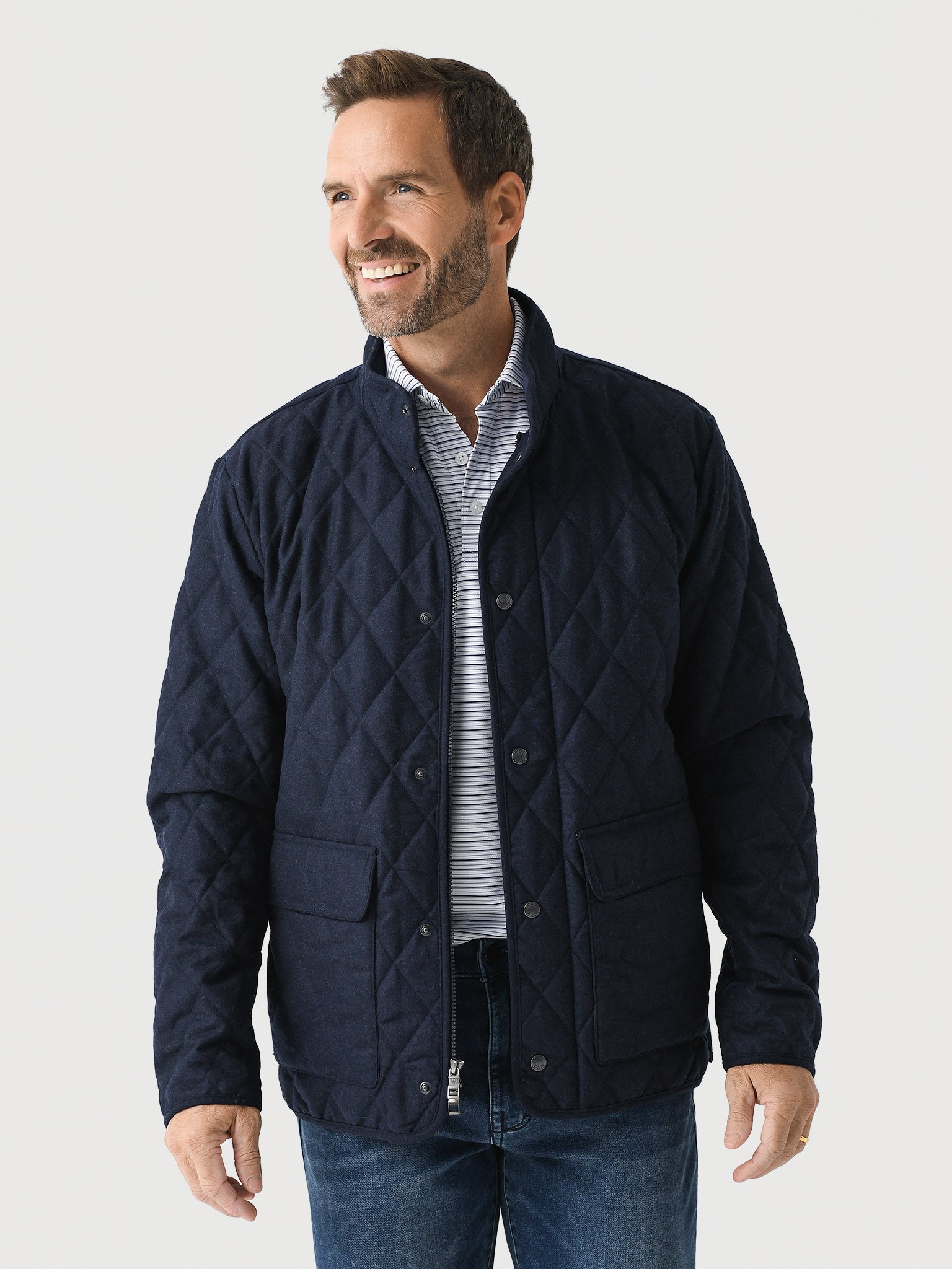 Peter Millar Crown Men's Suffolk Wool Coat - Saint Bernard