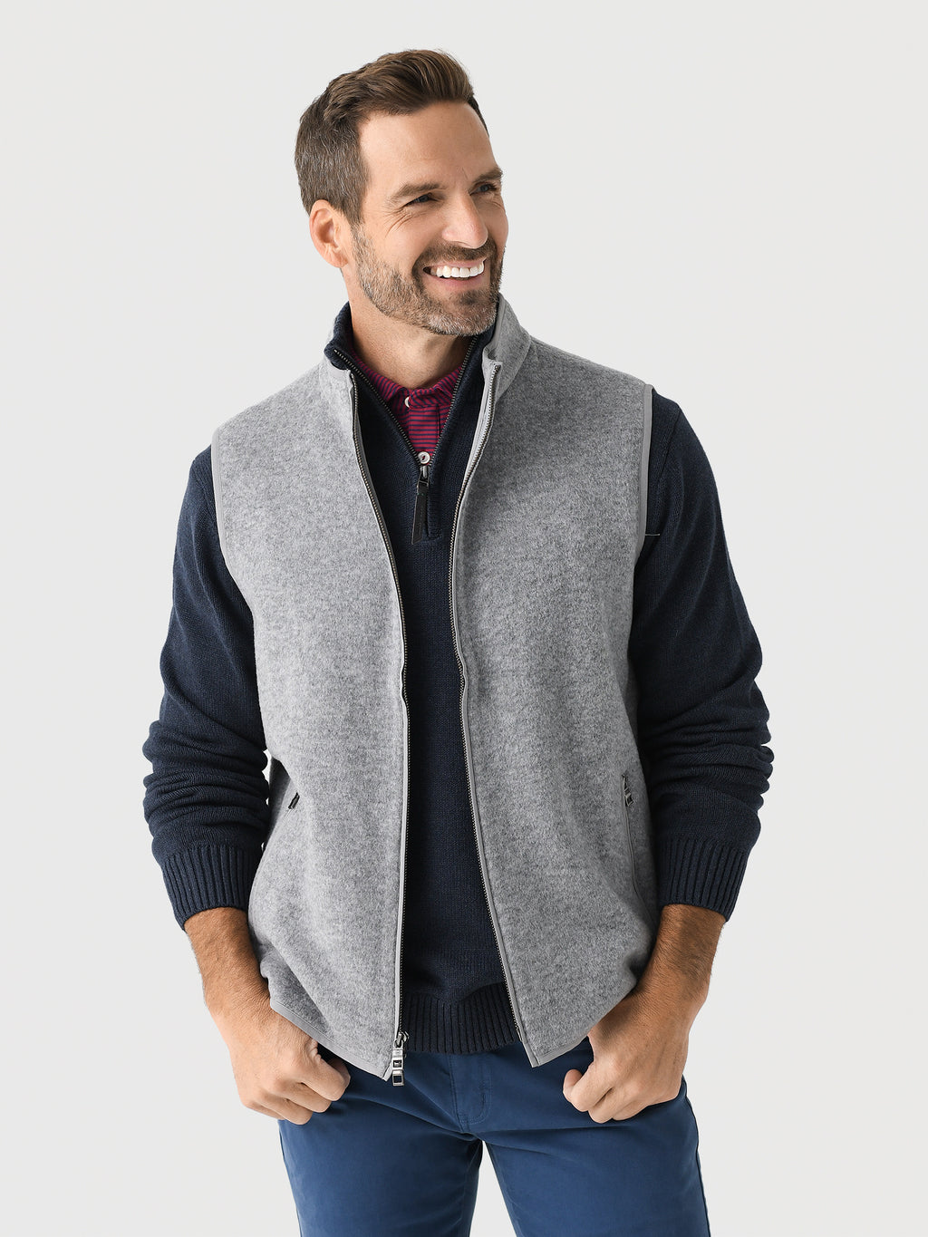 Peter Millar Crown Men's Flex Fleece Vest - Saint Bernard