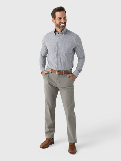 Peter Millar Crown Men's Signature Sateen Flat Front Trouser