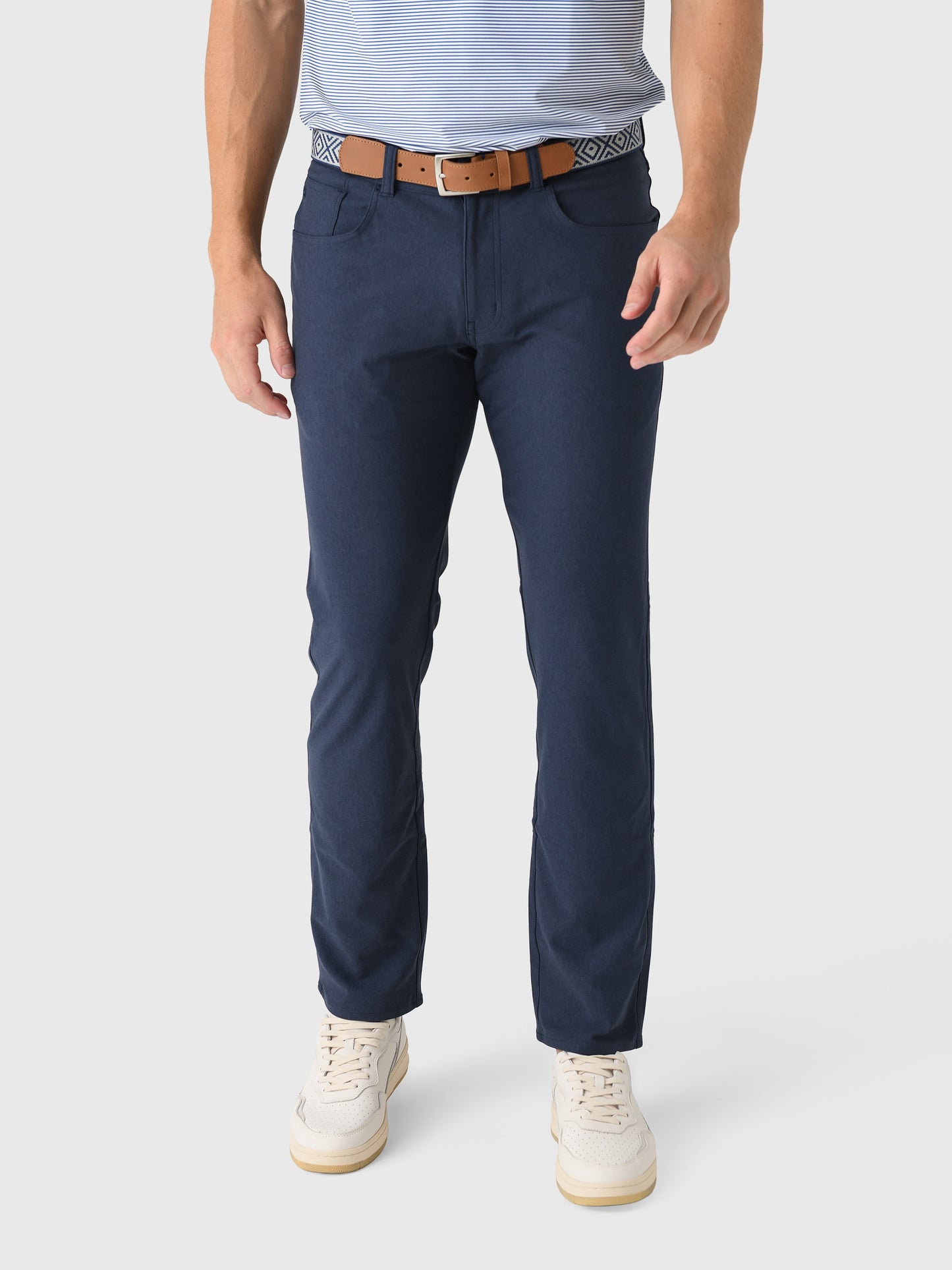 Peter Millar Crown Sport Men's Brevard Performance Flannel Five-Pocket Pant - Saint Bernard