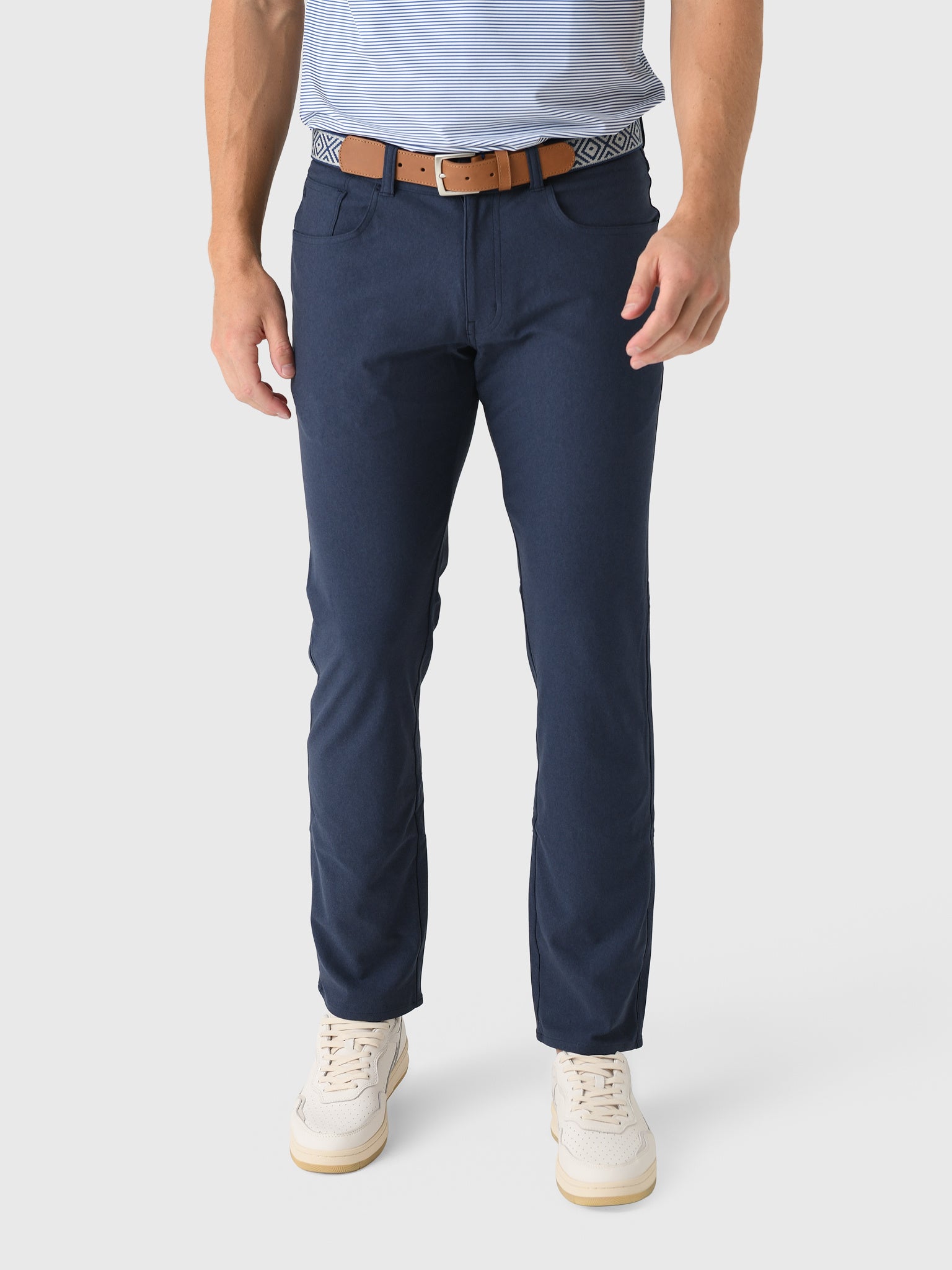 Peter Millar Crown Sport Men's Brevard Performance Flannel Five-Pocket Pant - Saint Bernard