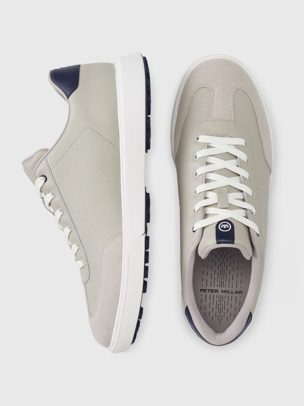 Peter Millar Crown Sport Men's Drift Leather Hybrid Course Shoe - Saint Bernard