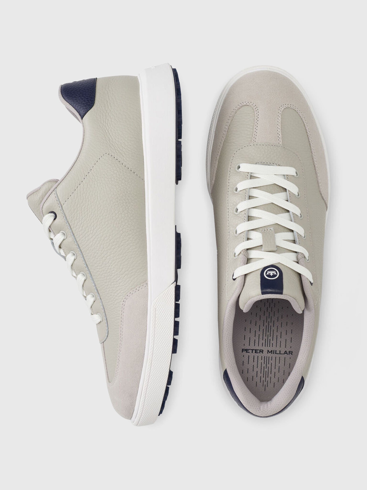 Peter Millar Crown Sport Men's Drift Leather Hybrid Course Shoe - Saint Bernard