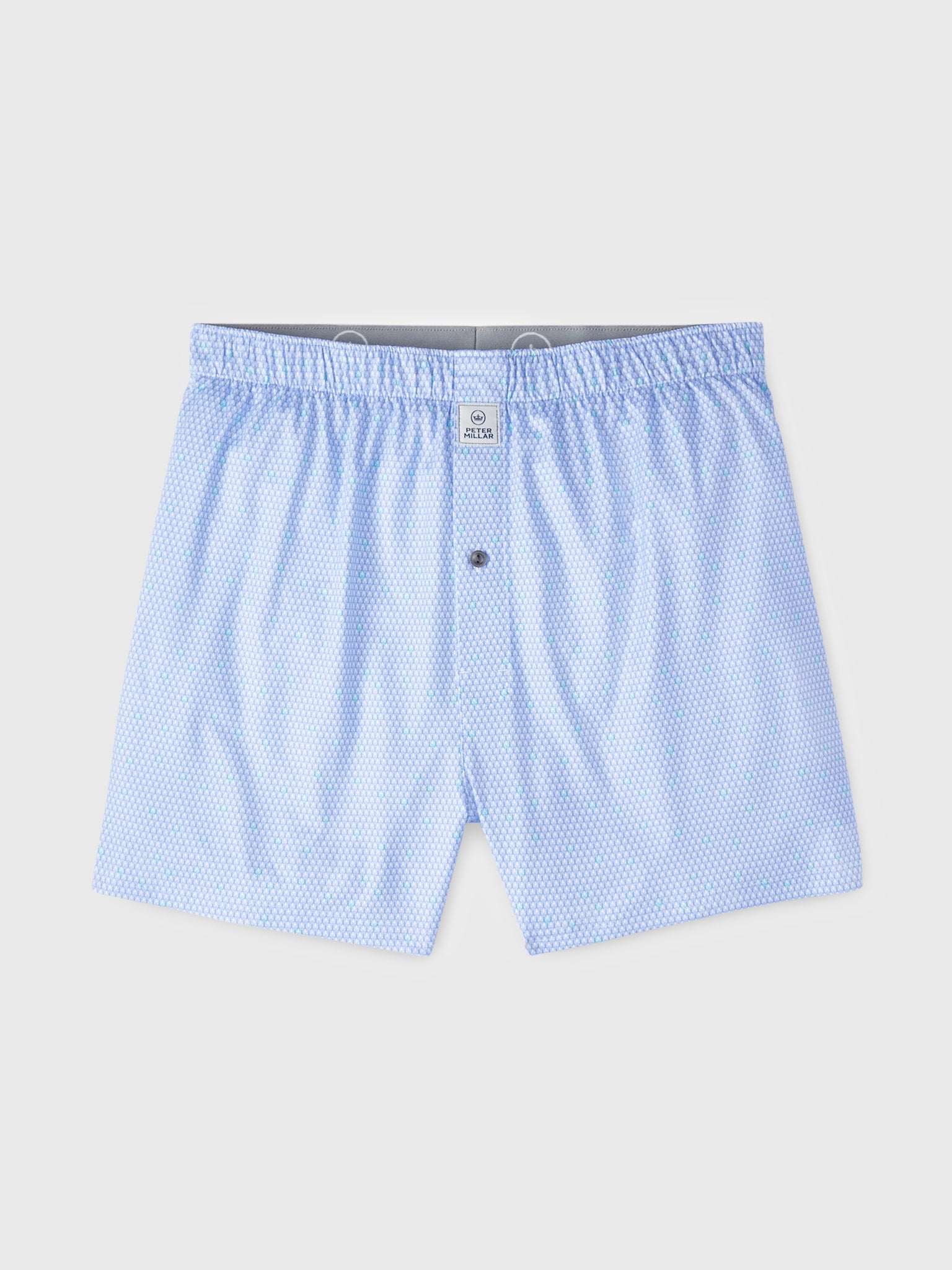 Peter Millar Crown Sport Men's Geo Skull Performance Boxer Short - Saint Bernard