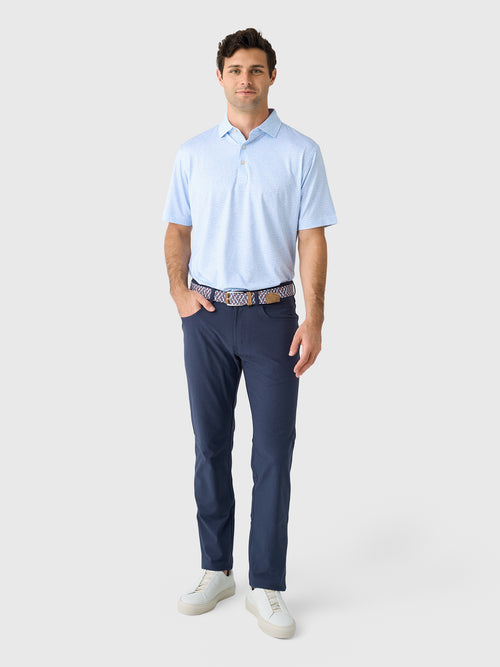 Peter Millar Crown Sport Men's Oyster Shooter Performance Jersey Polo