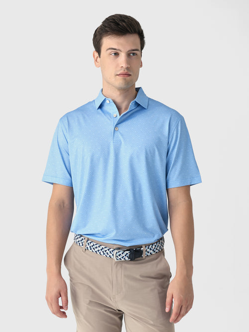 Peter Millar Crown Sport Men's Fall Football Performance Jersey Polo