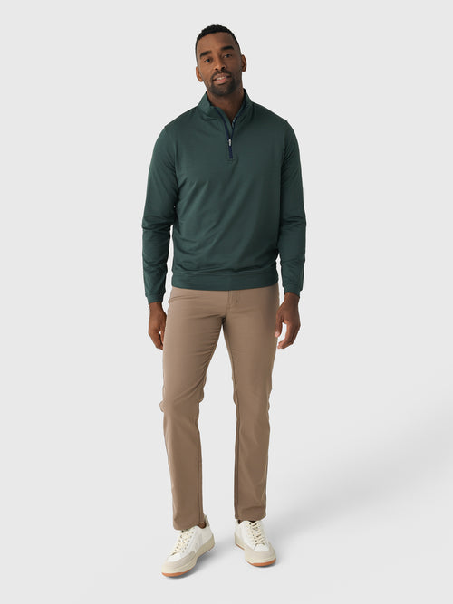 Peter Millar Crown Sport Men's Perth Mélange Performance Quarter-Zip