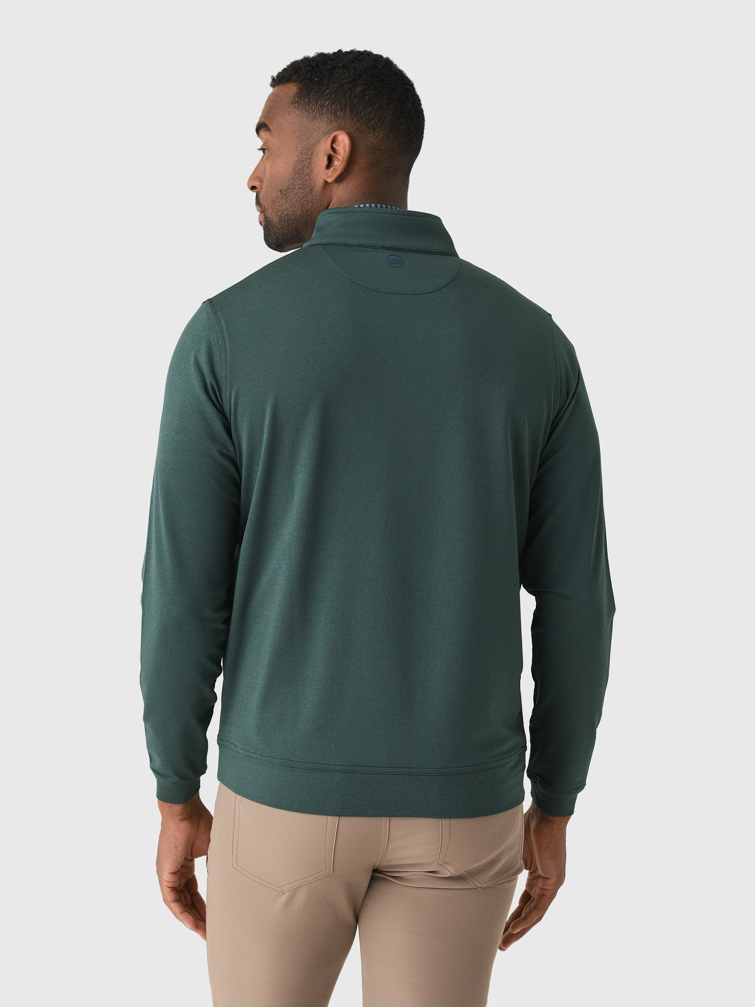 Peter Millar Crown Sport Men's Perth Mélange Performance Quarter