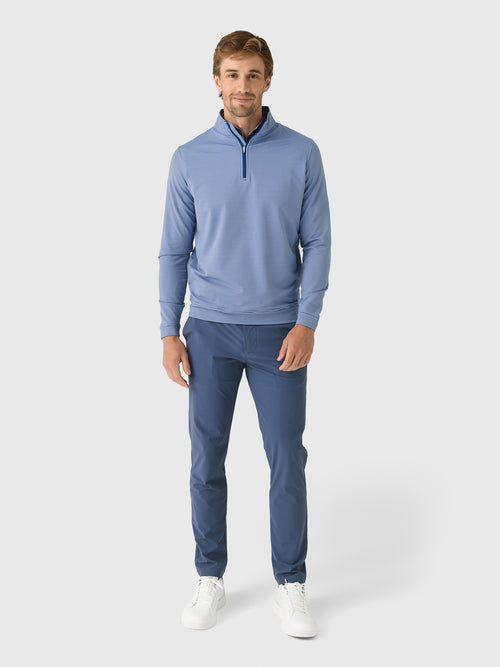 Peter Millar Crown Sport Men's Perth Sugar Stripe Performance Quarter-Zip
