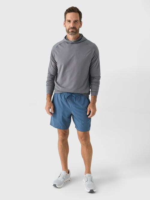Peter Millar Crown Sport Men's Pine Sugar Stripe Performance Hoodie