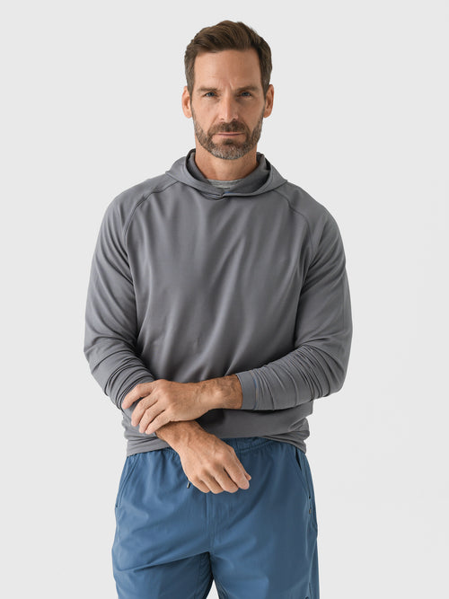 Peter Millar Crown Sport Men's Pine Sugar Stripe Performance Hoodie
