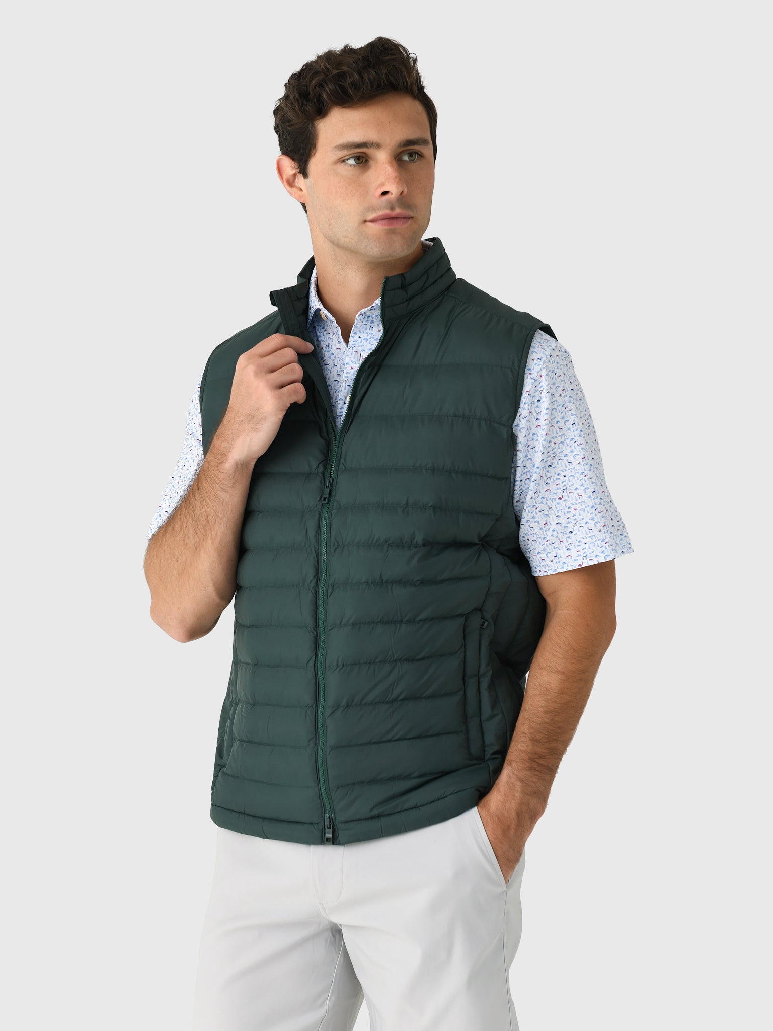 Peter Millar Crown Sport Men's Apex Quilted Vest - Saint Bernard