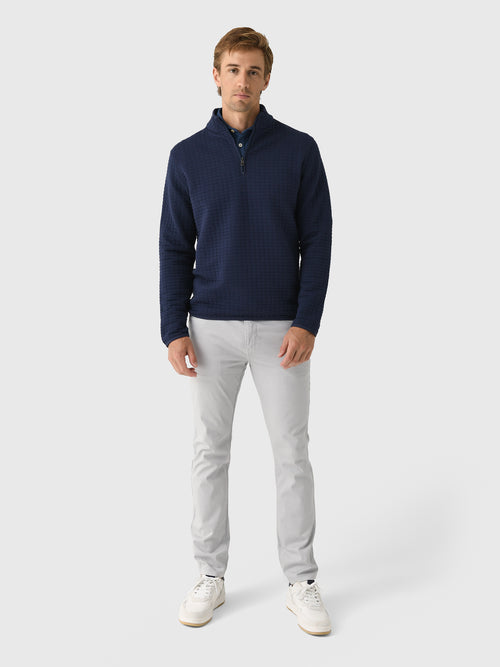 Peter Millar Crown Men's Quad Quilted Quarter-Zip
