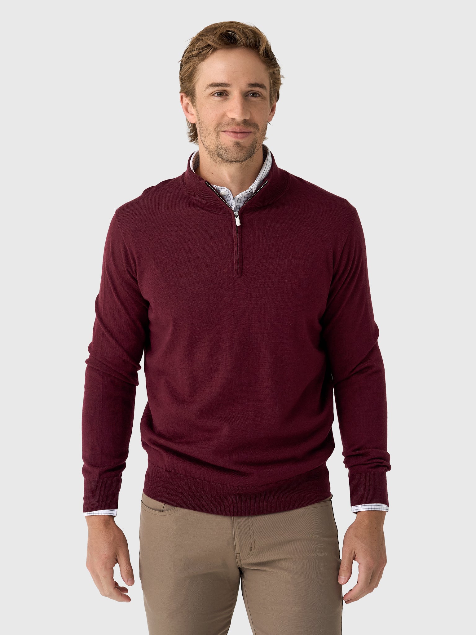 Peter Millar Crown Men's Autumn Crest Quarter-Zip - Saint Bernard