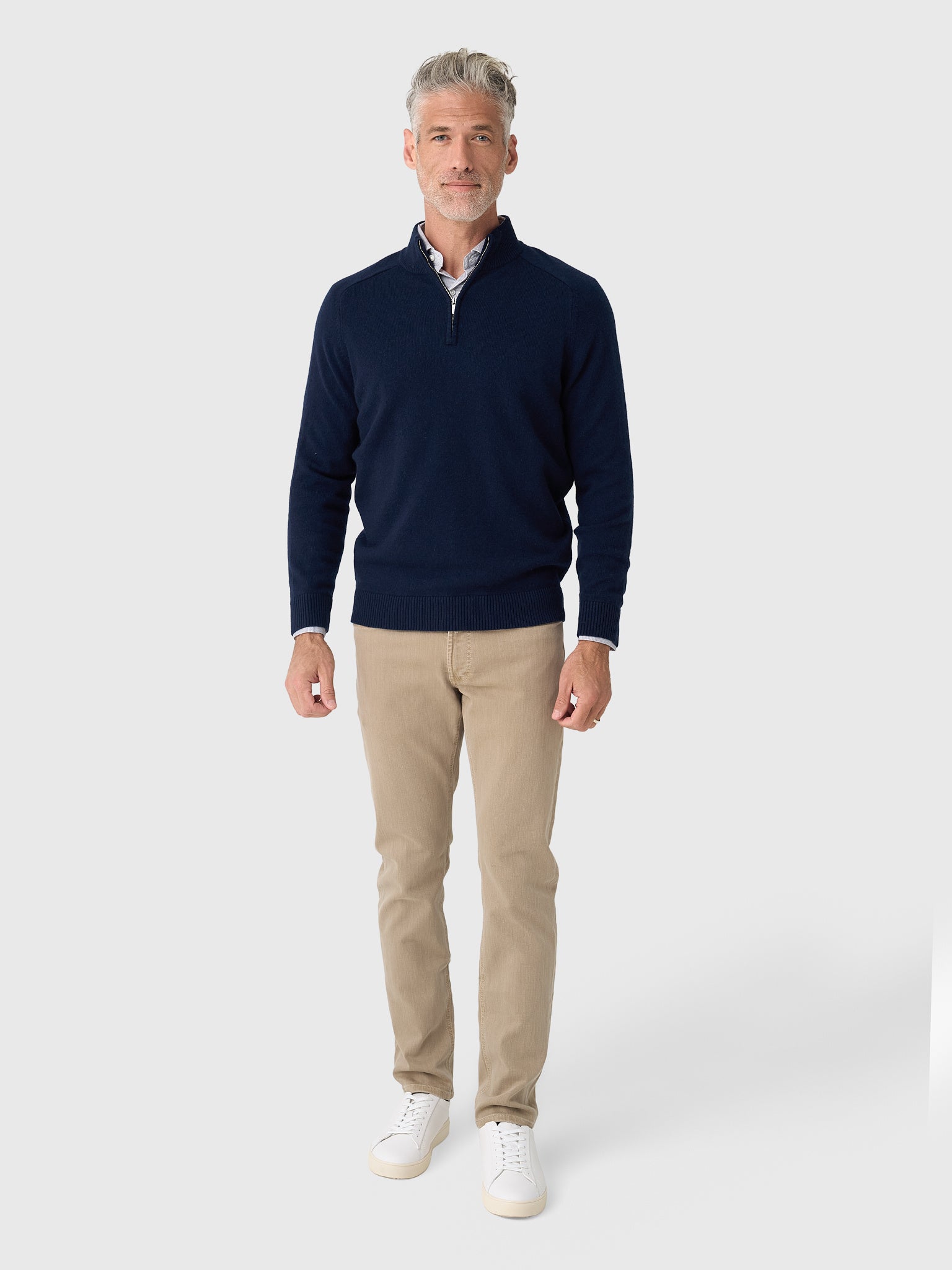 Peter Millar Crown Men's Crescent Quarter-Zip Sweater – Saint Bernard