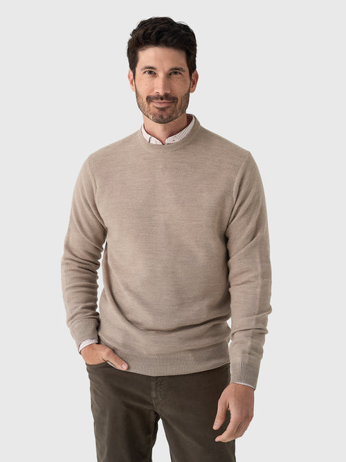Peter Millar Crown Men's Autumn Crest Honeycomb Crewneck Sweater