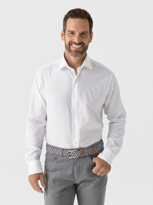 Peter Millar Crown Men's Highlands Soft Twill Cotton Sport Shirt