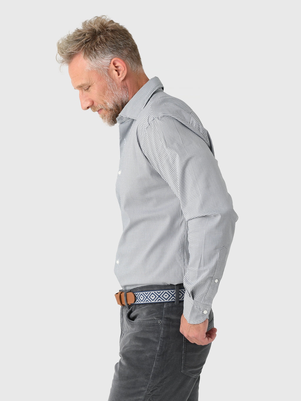 Peter Millar Crown Men's Jackson Crown Lite Cotton-Stretch Sport Shirt - Saint Bernard