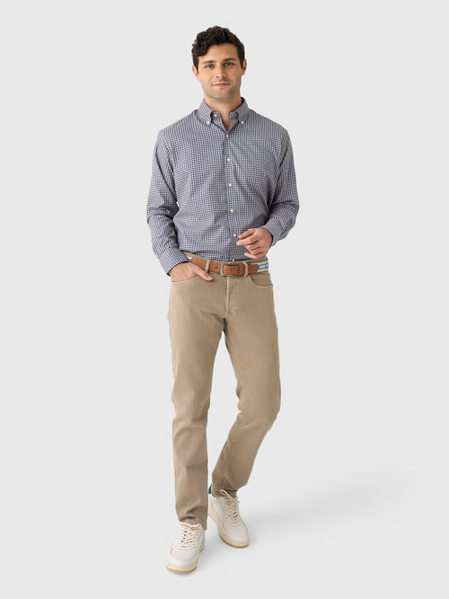 Peter Millar Crown Men's Conway Crown Lite Cotton-Stretch Sport Shirt