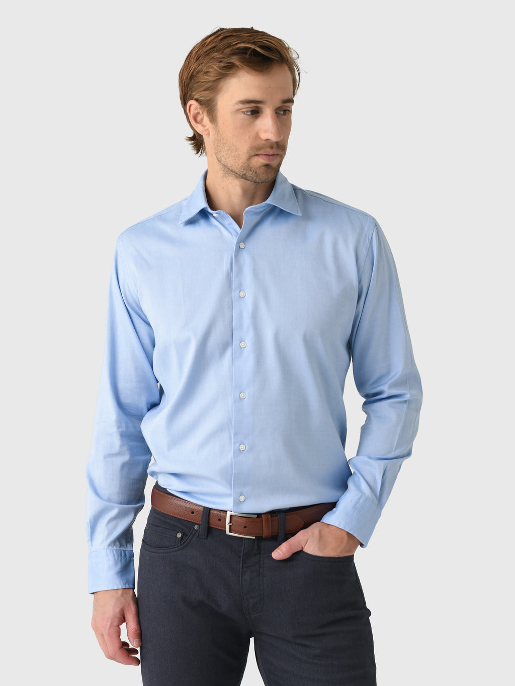 Peter Millar Crown Men's Campbell Perfect Pinpoint Cotton-Stretch Sport Shirt