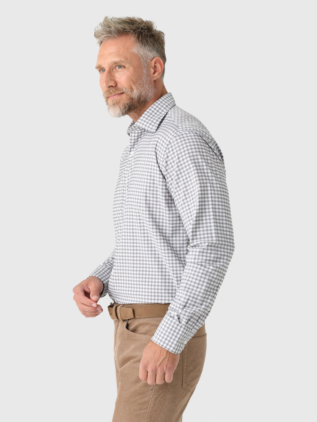 Peter Millar Crown Men's Fairbanks Performance Twill Sport Shirt - Saint Bernard