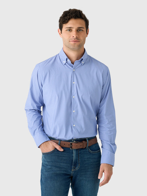 Peter Millar Crown Men's Petaluma Performance Twill Sport Shirt