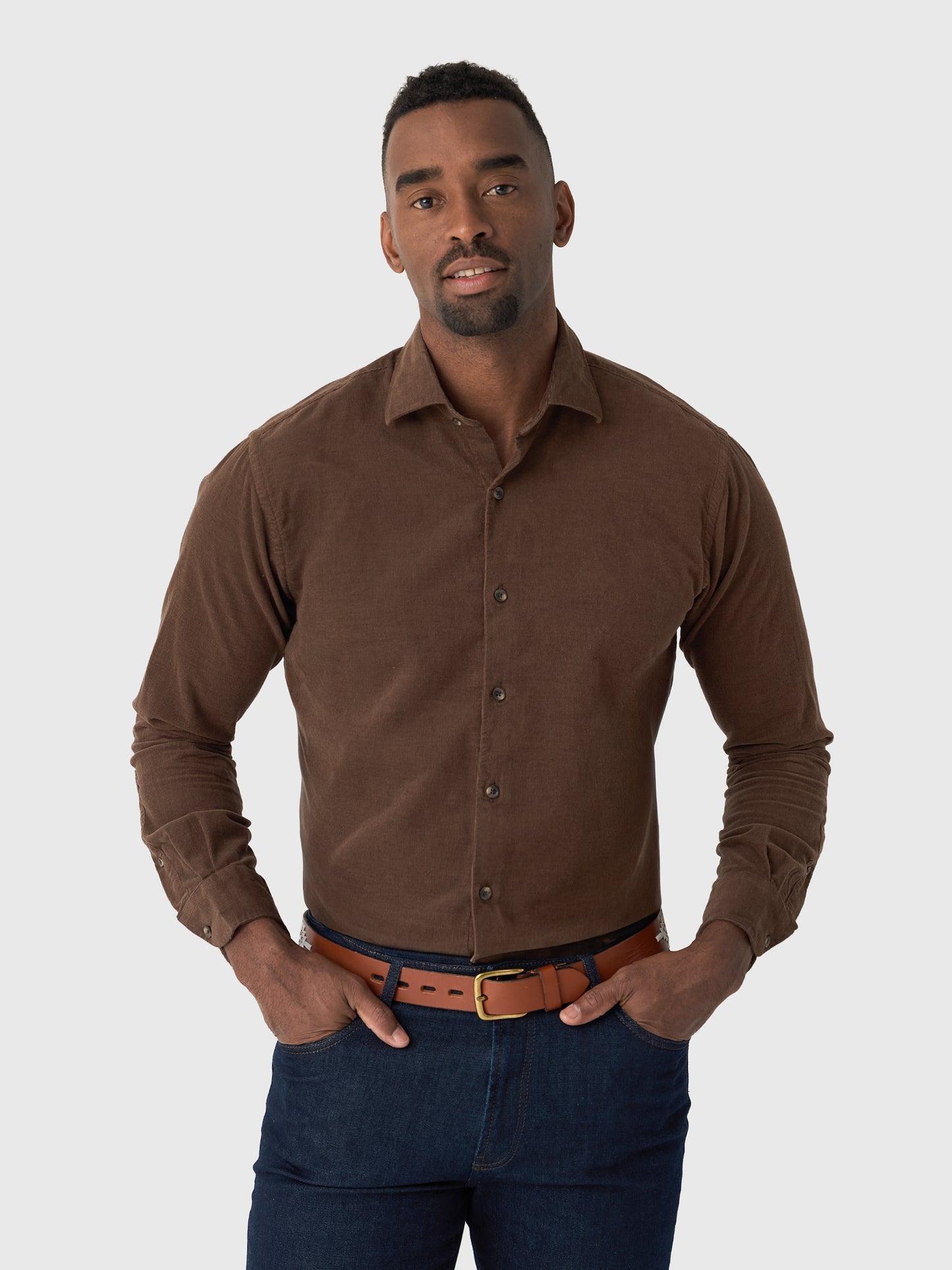 Peter Millar Crown Men's Aspen Cotton Cashmere Corduroy Sport Shirt