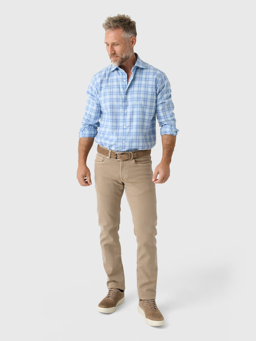 Peter Millar Crown Men's Bar Harbor Performance Flannel Sport Shirt