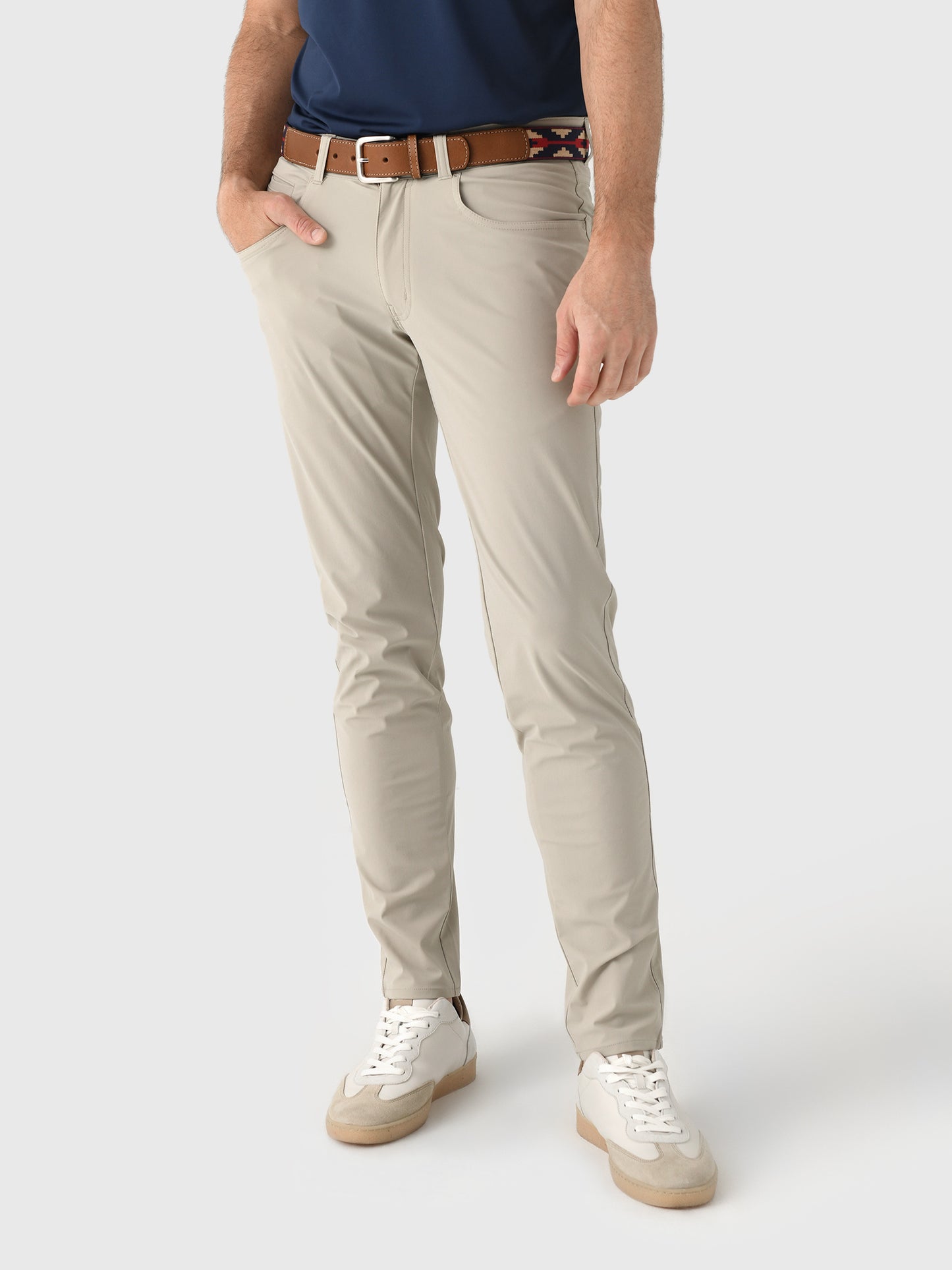 Peter Millar Crown Crafted Men's Bingham Performance Five-Pocket Pant - Saint Bernard