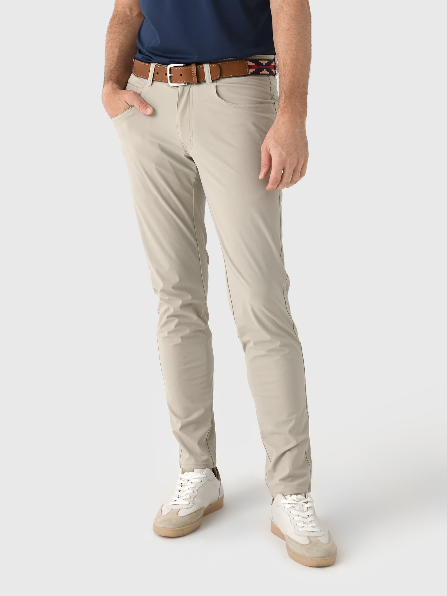 Peter Millar Crown Crafted Men's Bingham Performance Five-Pocket Pant - Saint Bernard