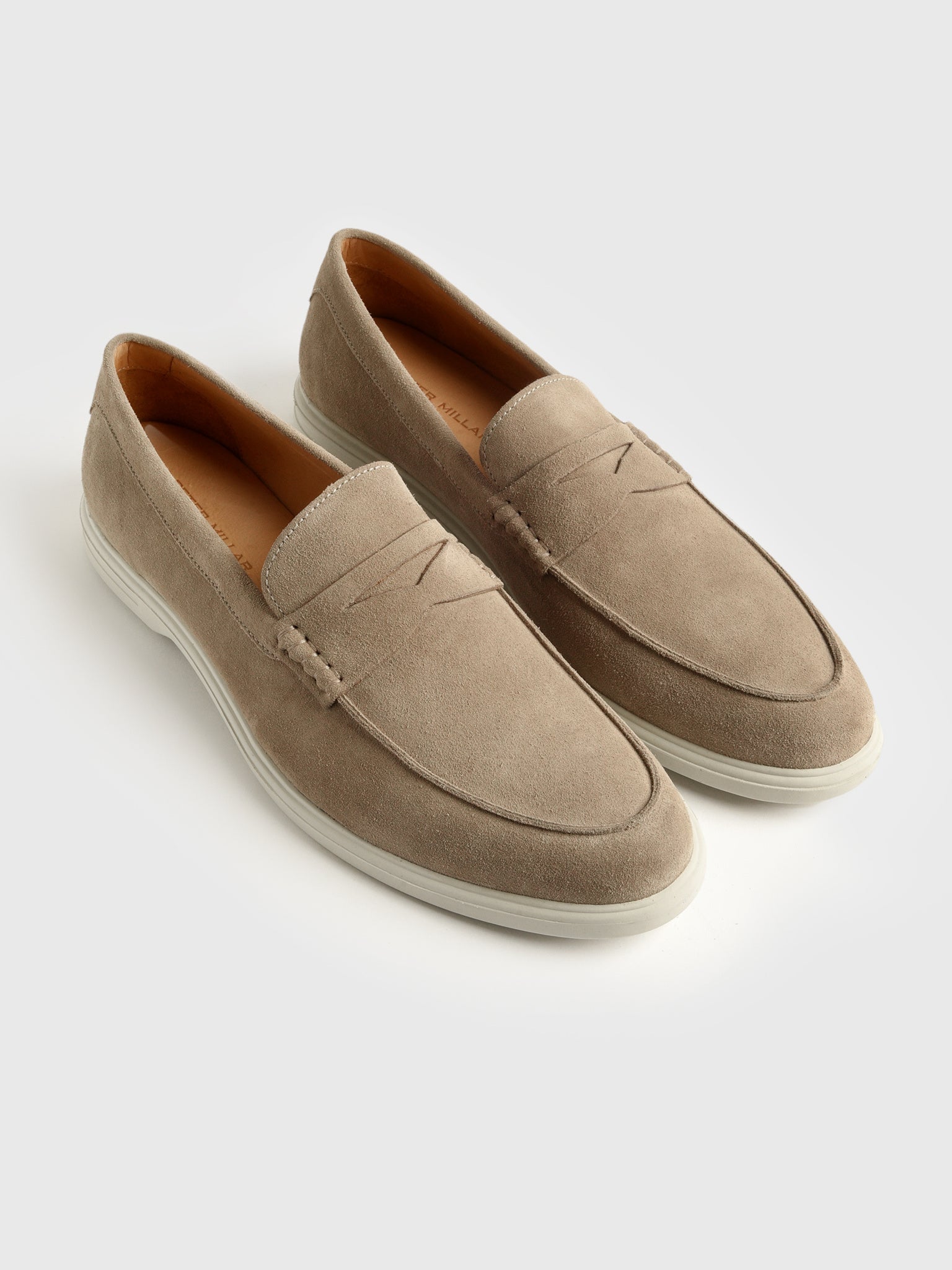 Peter Millar Crown Crafted Men's Excursionist Penny Loafer - Saint Bernard