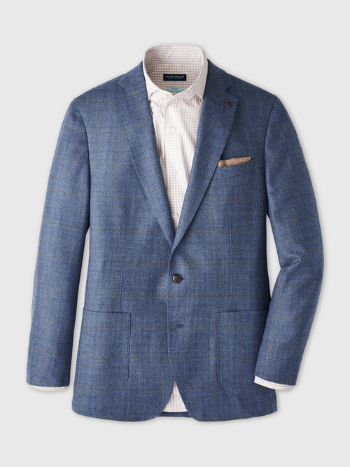 Peter Millar Crown Crafted Men's Delrose Plaid Soft Jacket