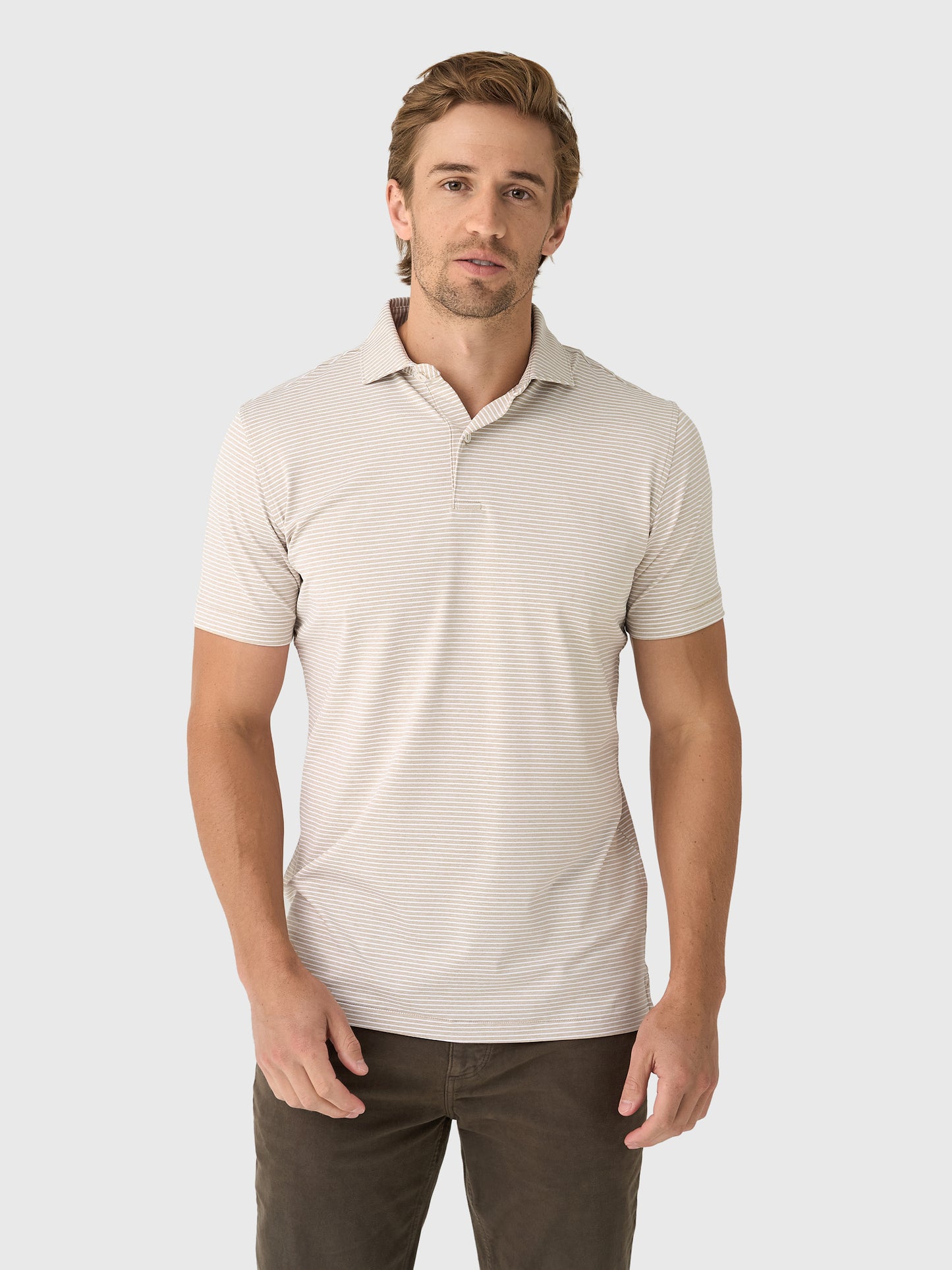 Peter Millar Crown Crafted Men's Ballad Performance Jersey Polo - Saint Bernard