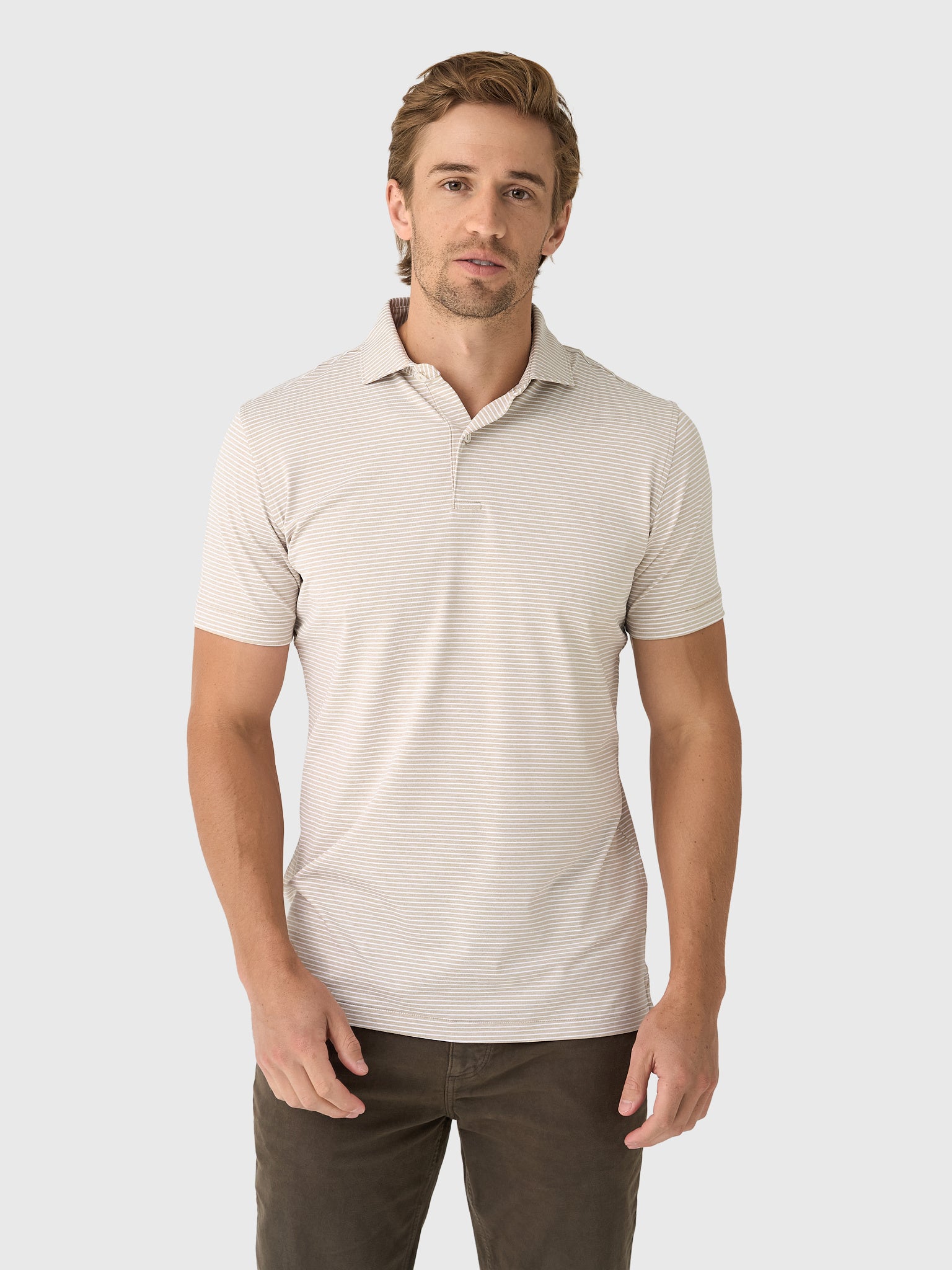 Peter Millar Crown Crafted Men's Ballad Performance Jersey Polo - Saint Bernard