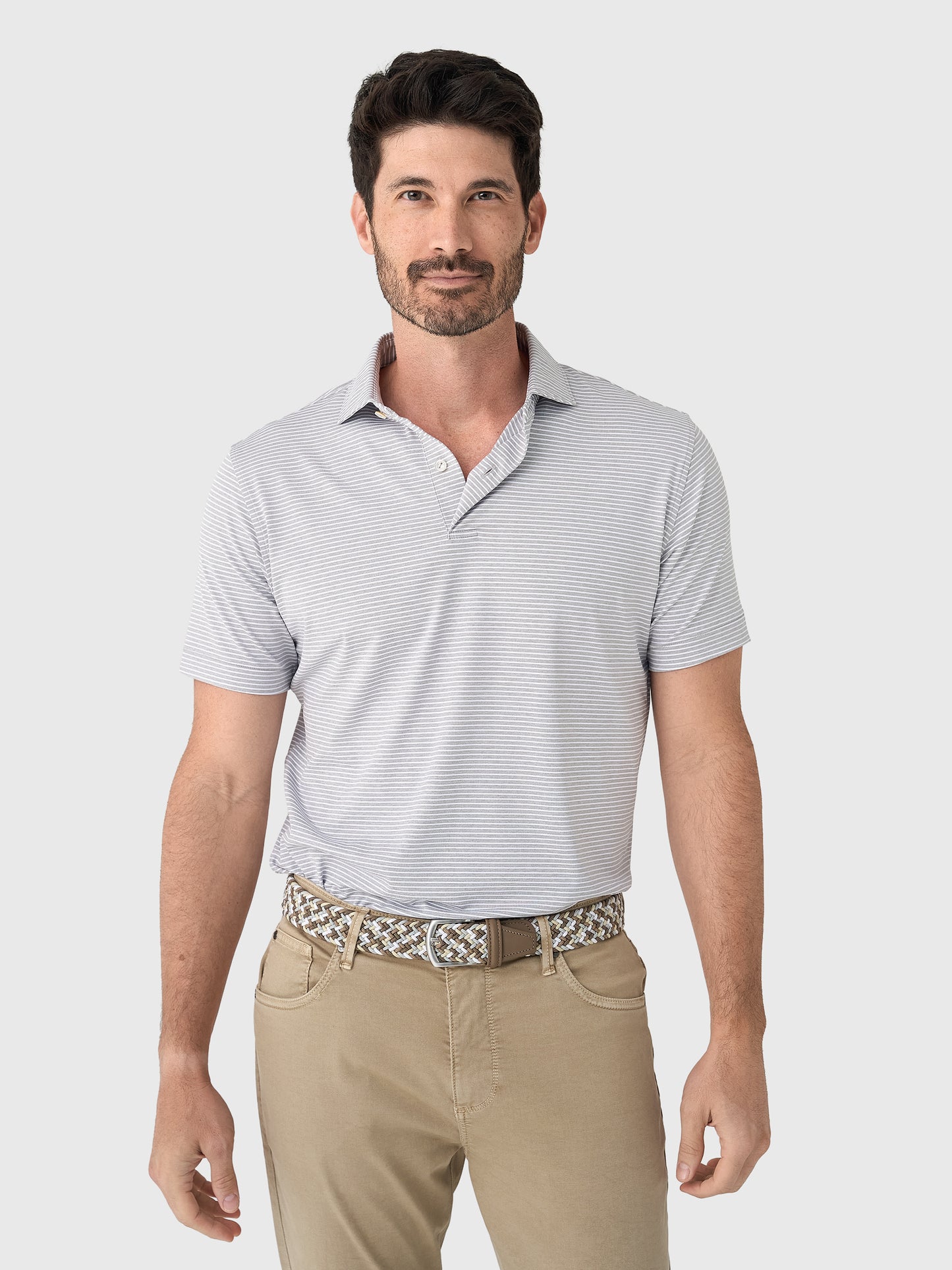 Peter Millar Crown Crafted Men's Ballad Performance Jersey Polo - Saint Bernard