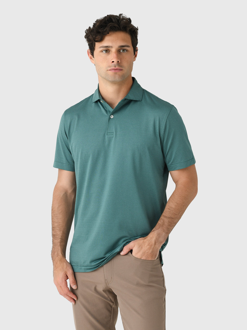 Peter Millar Crown Crafted Men's Empire Performance Jersey Polo - Saint Bernard