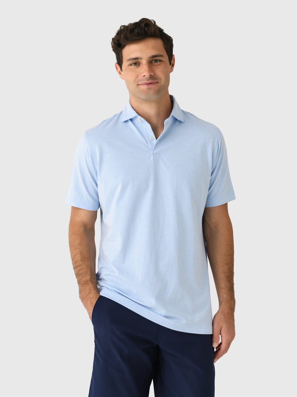 Peter Millar Crown Crafted Men's Albatross Cotton Blend Piqué Polo - Saint Bernard