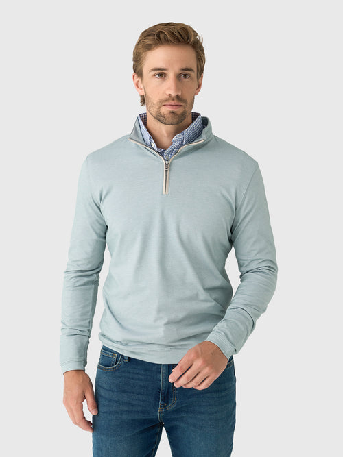 Peter Millar Crown Crafted Men's Albatross Cotton-Blend Piqué Quarter-Zip