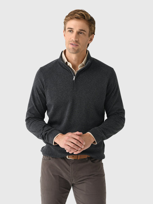 Peter Millar Crown Crafted Men's Grant Birdseye Quarter-Zip