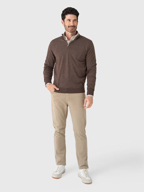 Peter Millar Crown Crafted Men's Excursionist Flex Quarter-Zip Sweater