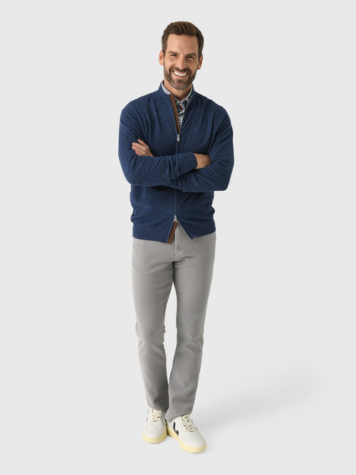 Peter Millar Crown Crafted Men's Excursionist Flex Full-Zip Sweater