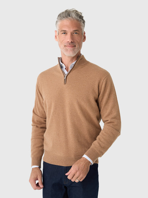 Peter Millar Crown Crafted Men's Artisan Crafted Cashmere Flex Quarter-Zip