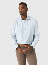 Peter Millar Crown Crafted Men's Bechet Performance Poplin Sport Shirt - Saint Bernard