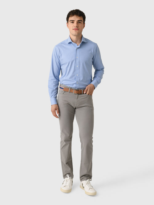 Peter Millar Crown Crafted Men's Excursionist Flex Gingham Sport Shirt