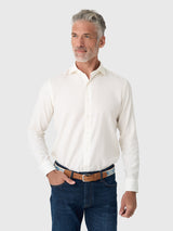 Peter Millar Crown Crafted Men's Amble Solid Sport Shirt - Saint Bernard