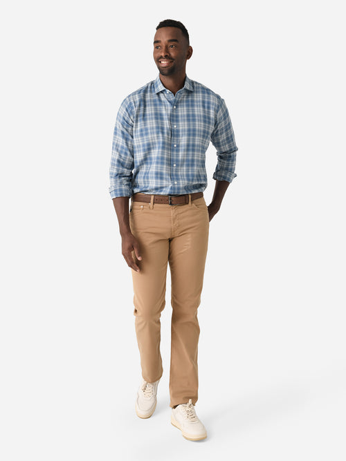 Peter Millar Crown Crafted Men's Riccia Italian Flannel Sport Shirt