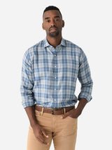 Peter Millar Crown Crafted Men's Riccia Italian Flannel Sport Shirt - Saint Bernard