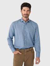 Peter Millar Crown Crafted Men's Brixen Italian Flannel Sport Shirt - Saint Bernard