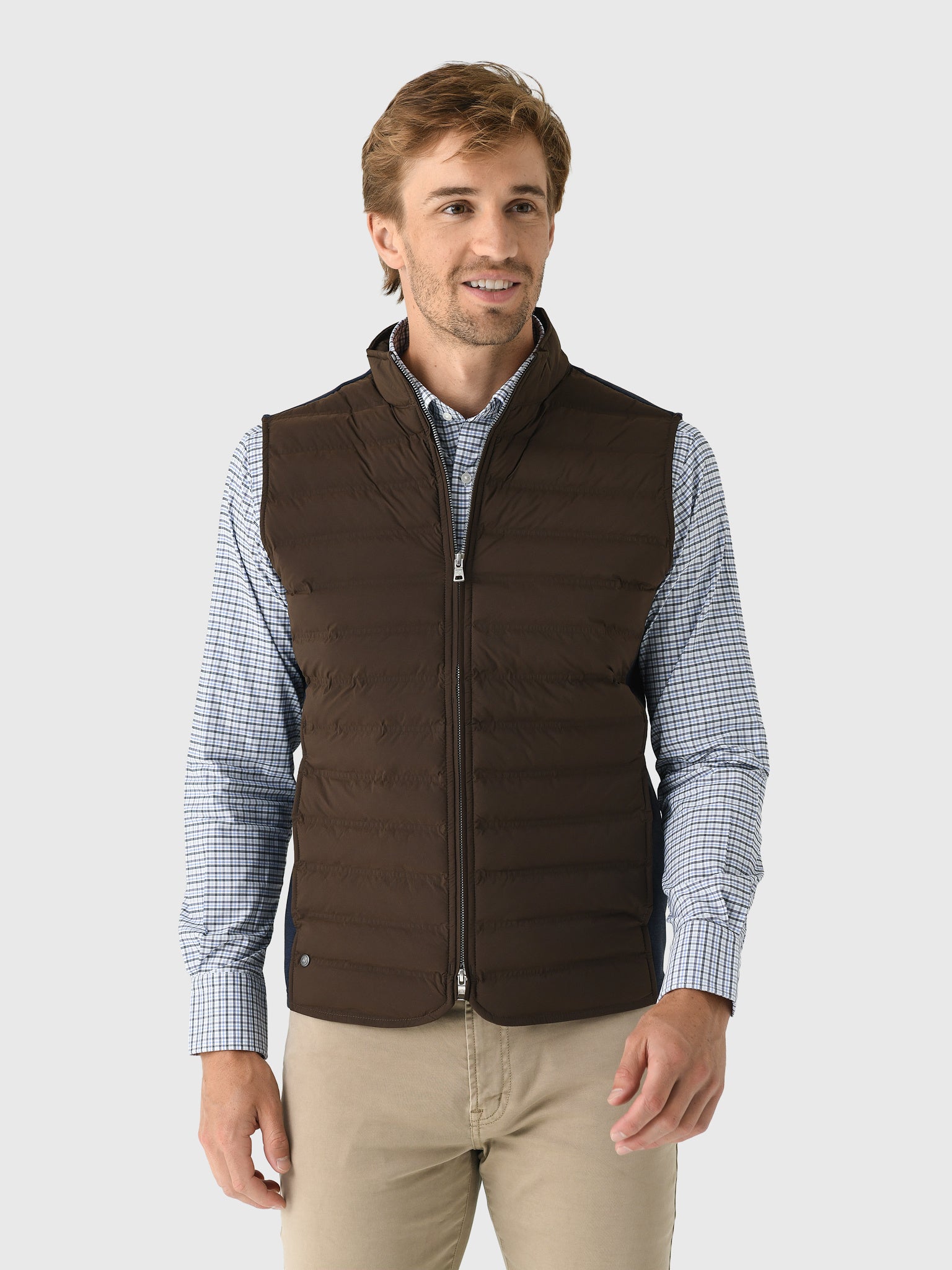 Peter Millar Crown Crafted Men's Winsome Hybrid Vest - Saint Bernard