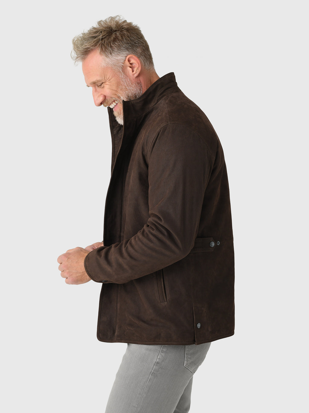 Peter Millar Crown Men's Norwalk Nubuck Coat - Saint Bernard